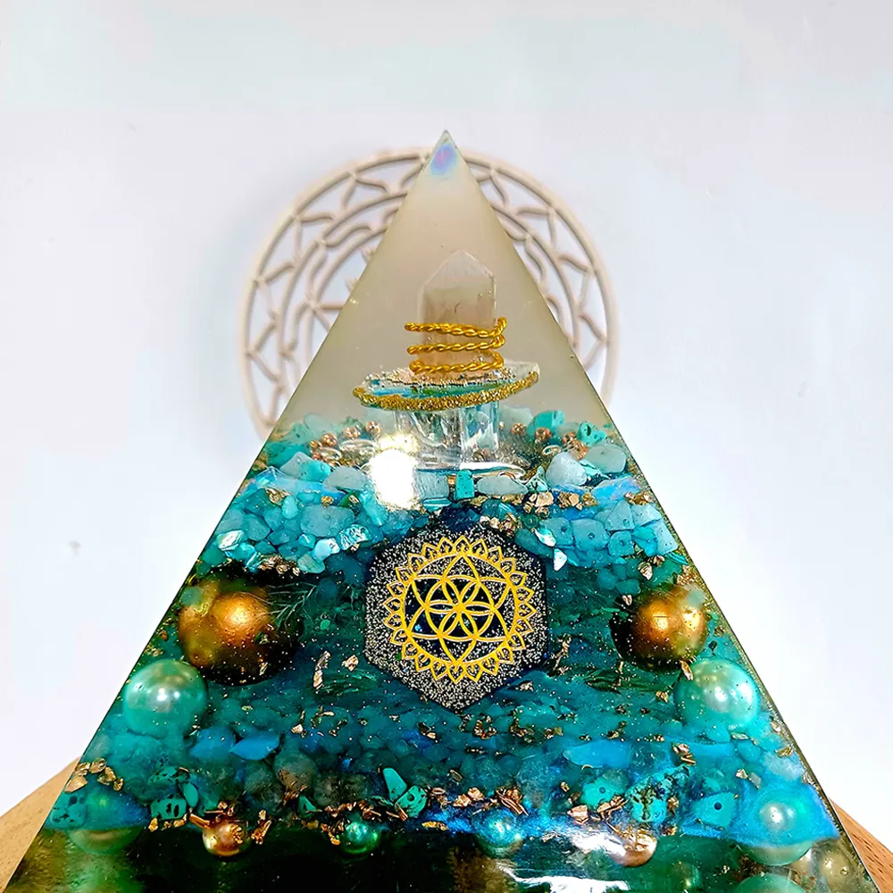 The Blue City Orgonite Pyramid